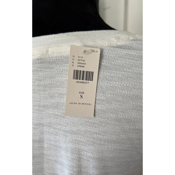 New Anthropologie Lace Ruffled Sleeve T-Shirt S - Picture 5 of 8